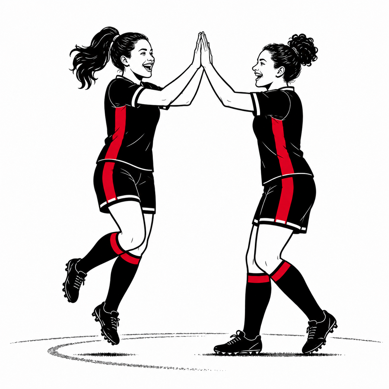 Crusaders Strikers celebrating